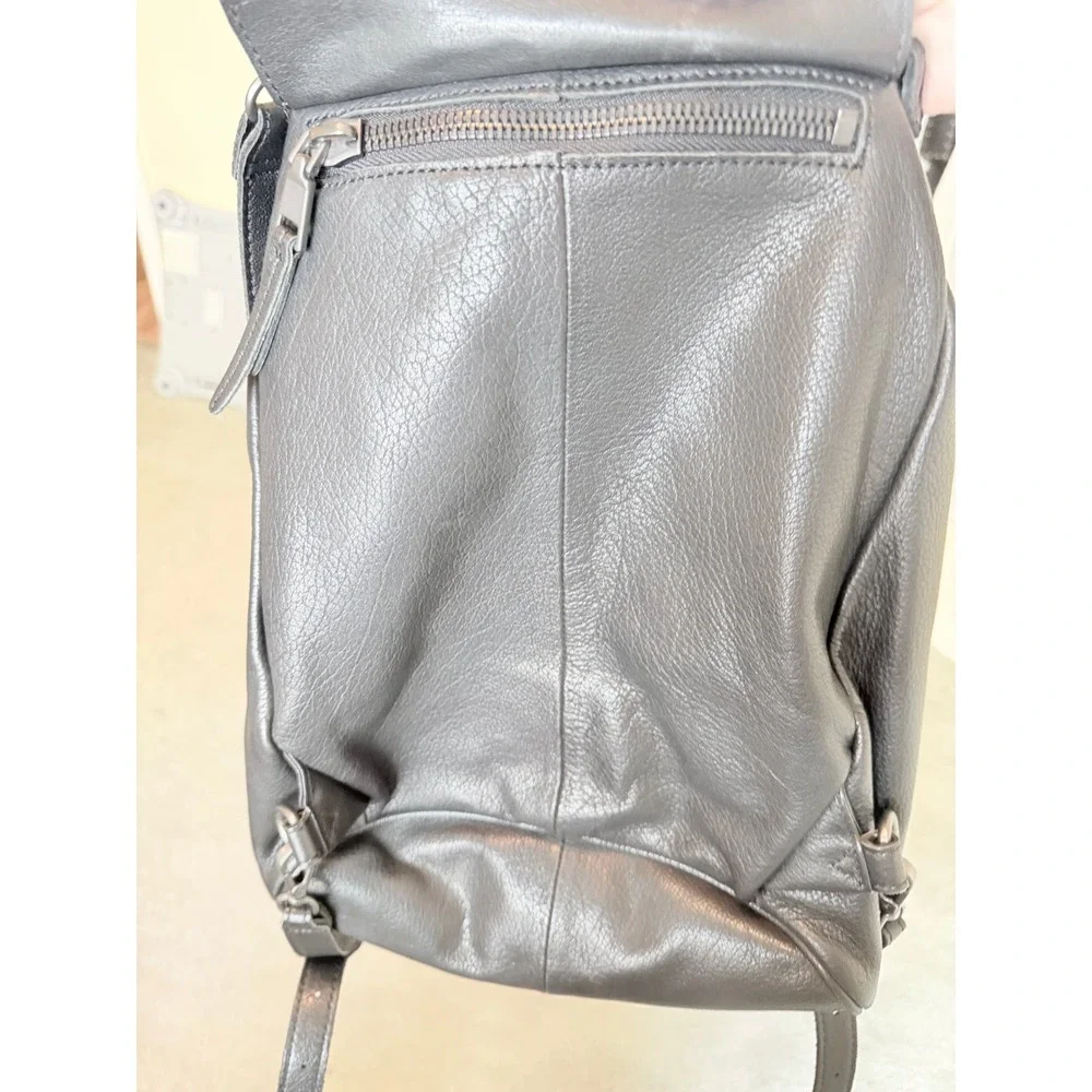 Liebeskind Berlin Backpack Womens Medium Black Leather Drawstring Bucket Bag